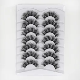 7 pairs fluffy eyelashes 3d silk lashes