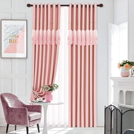 Affordable 3.2M High Window Curtains: Modern Luxury Lace Embroidery Sheer Church Curtain and Drapes for Living Room