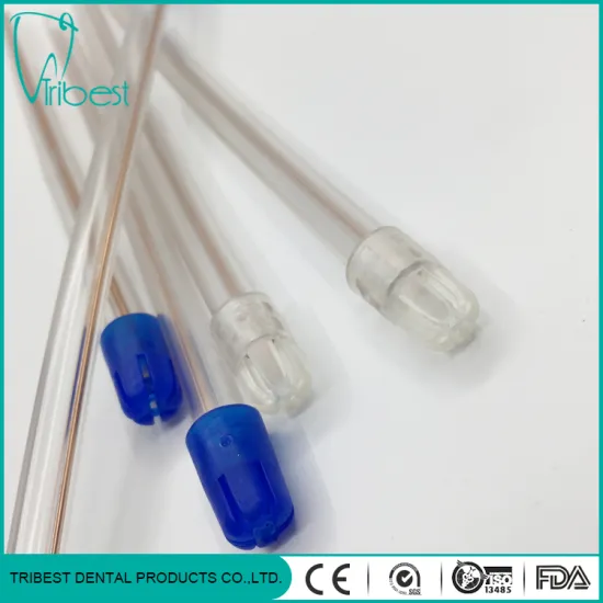 Disposable Colorful Tip PVC Saliva Ejector