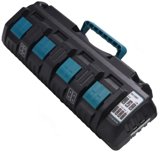 18V DC18SF 4 Port Fast Charger for Makita BL1840 BL1850 BL1860 Lithium-Ion Batteries with Dual USB Ports