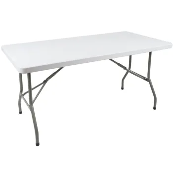 Cheap Folding Plastic Banquet Tables with Tablecloth Covers for Wedding