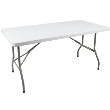 Cheap Folding Plastic Banquet Tables with Tablecloth Covers for Wedding