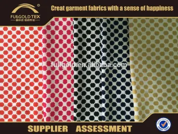 2016 fashion double wire mess printed knitted fabric in keqiao fullgold