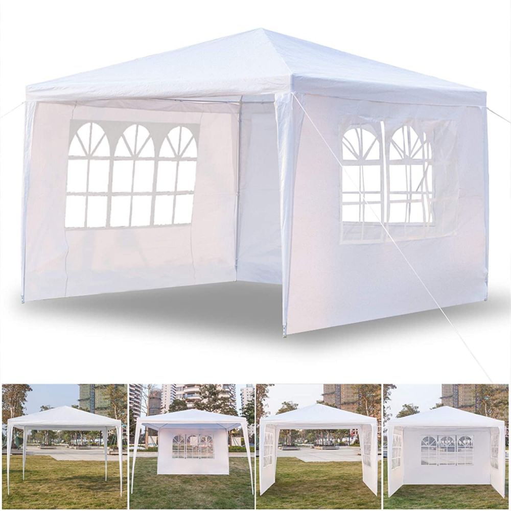 Tent de gazebo com 4 paredes laterais 10'x10 '