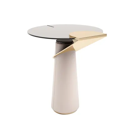 Modern Glass eclipse side table