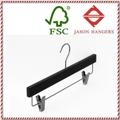 TS1021-B deluxe Custom wooden pants skirt slack hanger