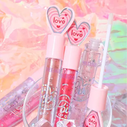 6 Colours Liquid Lip Glaze - Love Mirror Hydration Lipstick Lip Nectar Doe Lip Oil Glossy Shine