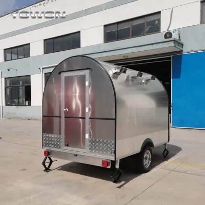 Yowon Commercial Mobile Fast Food Cart for Sale: Concession Food Trailer with Customized Appliances - Taco Cart