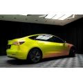 PET High Glossy Lemon Honey Car Color changing Vinyl