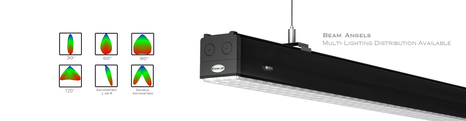 LED Linear Trunk Lighting with 6 beam angels