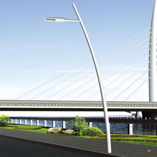 6m 8m 10m 12m curved conical galvanized pole