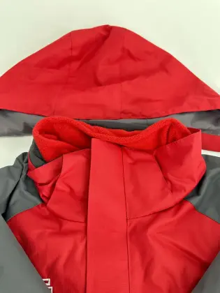 Winter fleece school jacket sea red