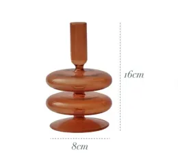 custom colored tall tapered glass flower vases