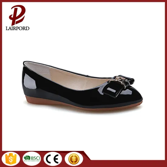 black flat women simple shoes stylish 2008