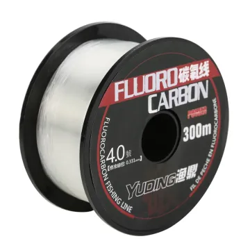 300m Saltwater Fluorocarbon Fishing Line - Abrasion Resistant Soft Coil Nylon Line
