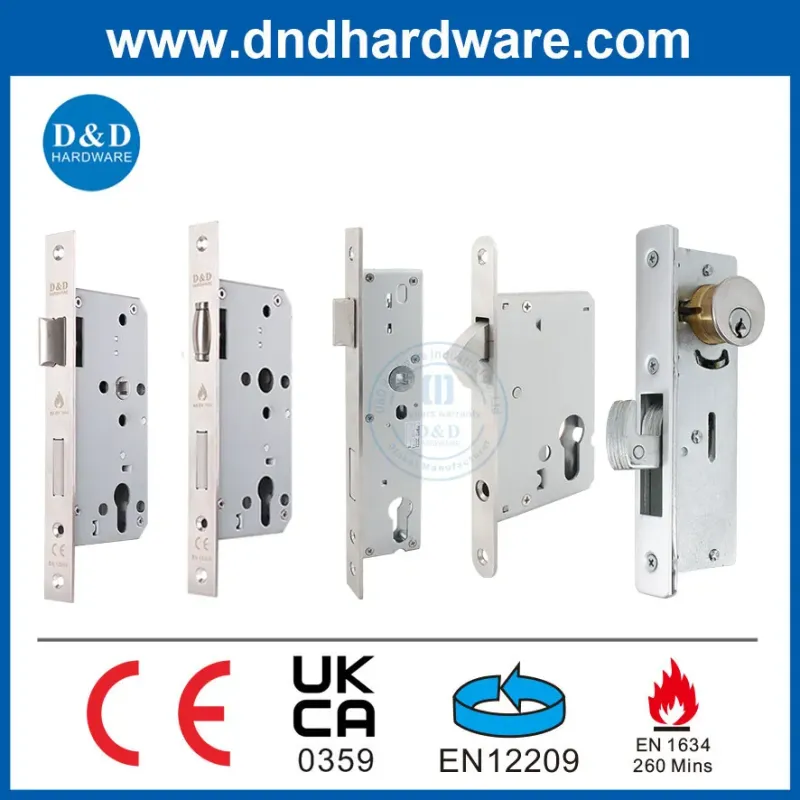 CE Security Euro Fire Rated Stainless Steel Safe Mortise Handle