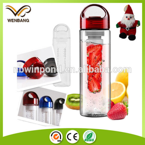 BPA free tritan plastic fruit infuser joyshaker bottle with private label printing