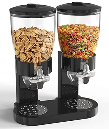 Wholesale Double-ended Upright Plastic Food Jars for Oatmeal and Cereal Storage