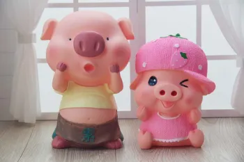 Promotional many shapes cute money box