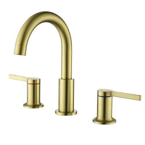 SHAMANDA Brushed Golden Rotating Bathroom Faucet