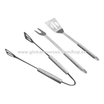 stainless steel bbq tool set