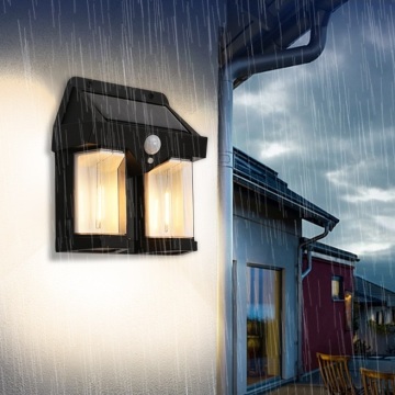solar outdoor wall lights with sensor