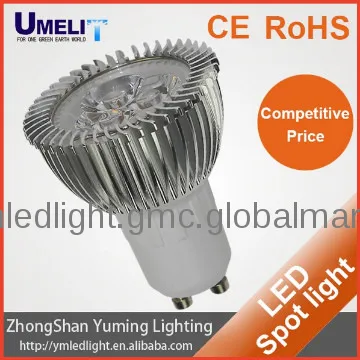 aluminum gu10 led spotlights