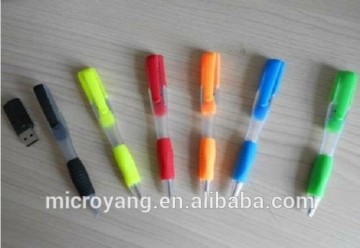 4GB-32GB Cool Plastic Ballpoint PenModel USB Stick Flash Pen Drive