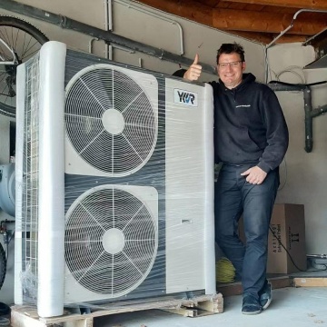 DC Inverter Air Source Heat Pump Heat Water Water