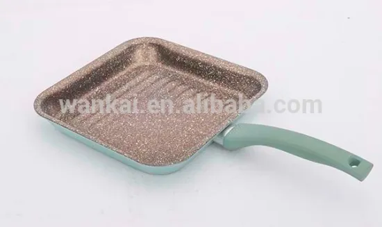 Color aluminum nonstick marble grill pan