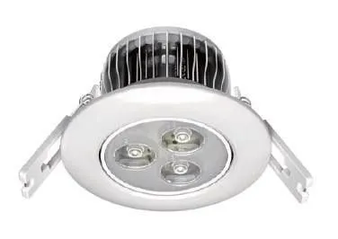 Ac 85 - 265v 3w Recessed Led Downlights Dimmable ,  White Anodized