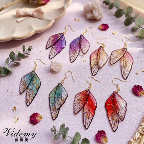 Exaggerated Shape Acrylic Butterfly Earrings