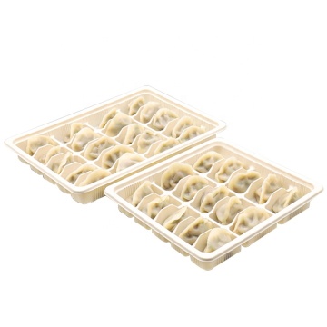 Biodegradable Starch Dumplings Container for Microwave Takeaway Box