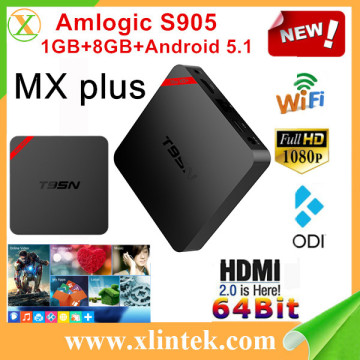 A NEW KODI T95N 4K*2K Android5.1 TV Box S905 1G/8G quad core kodi16.0 1000M media player 2.4+5G wifi set top box