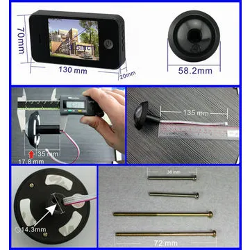 3.5-inch high quality cool design digital door viewers, wide angle