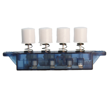White Round Keycaps for Factory Production Fan Piano Push Button Switch 4 Keys