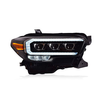 Modified LED Lens Headlight with Daytime Running Light for Toyota Tacoma 16-20
