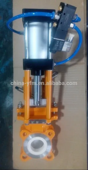 WCB Pneumatic Ceramic Knife Gate Valve for Slag