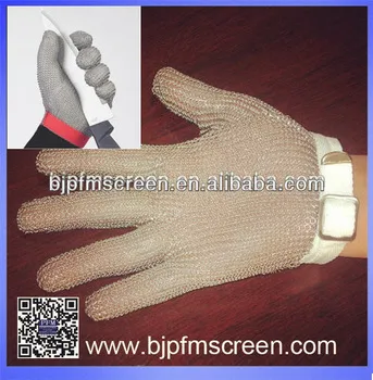 Chain Mail Protective Gloves/Five Finger Safety Gloves