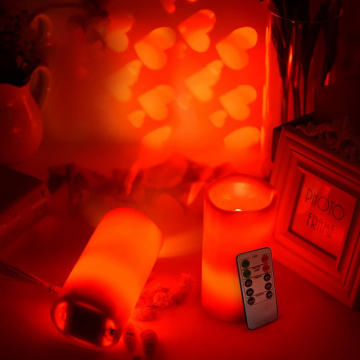 Birthday Decoration rotary projection remote control candle
