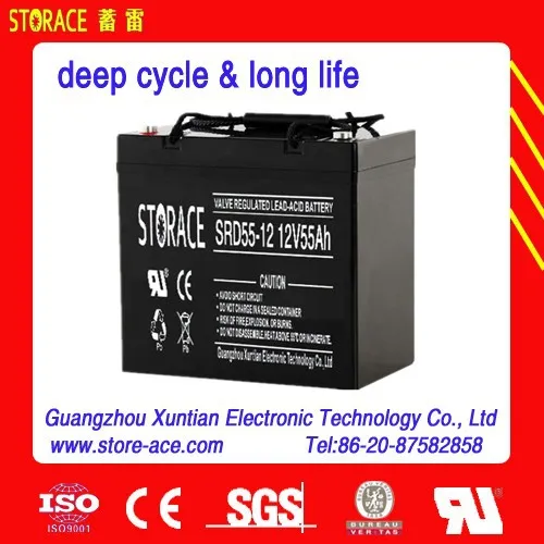12v 55ah deep cycle solar batteries