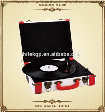 Portable suitcase turntable player new technology product in china