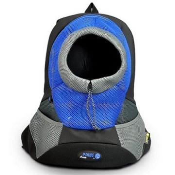 Blue Small PVC and Mesh Pet Backpack