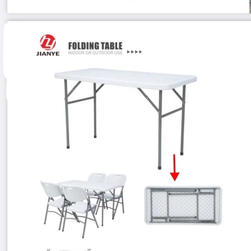 Plastic Outdoor Trestle Table HY-C122A - 4FT (122CM) for Camping and Dining