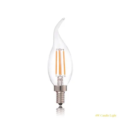 Glass Chandelier Candle Lighting bulbs