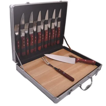 Pakka Wood Handle Steak Knife Set