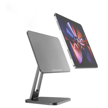 Portable Foldable Metal Magnetic 360 Degree Rotating Tablet and Laptop Stand