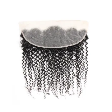 Raw Virgin Hair Frontal Kinky Curly Wave Cheap Lace Frontal Human Hair 13x6 Transparent Lace Frontal