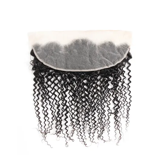 Raw Virgin Hair Frontal Kinky Curly Wave Cheap Lace Frontal Human Hair 13x6 Transparent Lace Frontal