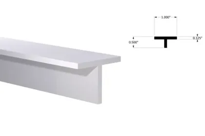 T Section Aluminum Profile Aluminum T bar
